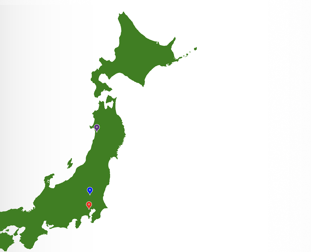「GROUP COMPANIES ーグループ会社ー」日本地図